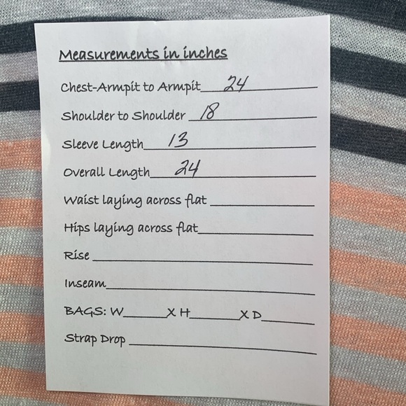 Jigsaw pink and blue striped linen top size medium - Picture 7 of 7